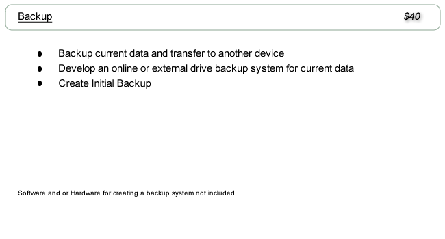 Backup your Data